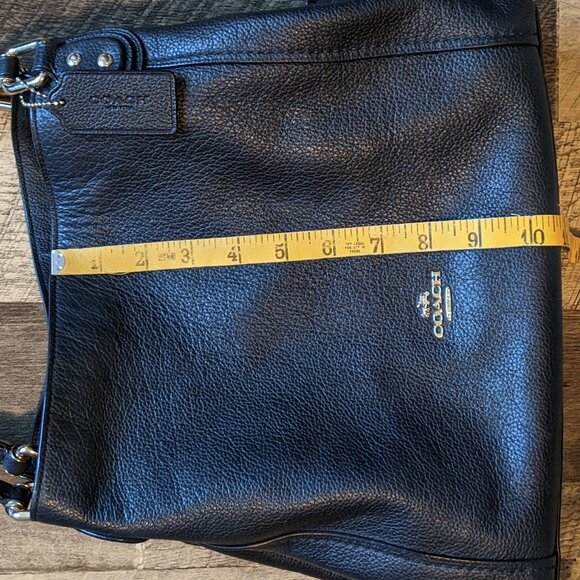 Coach Edie 31 Shoulder Bag Black Leather - Picture 8 of 11